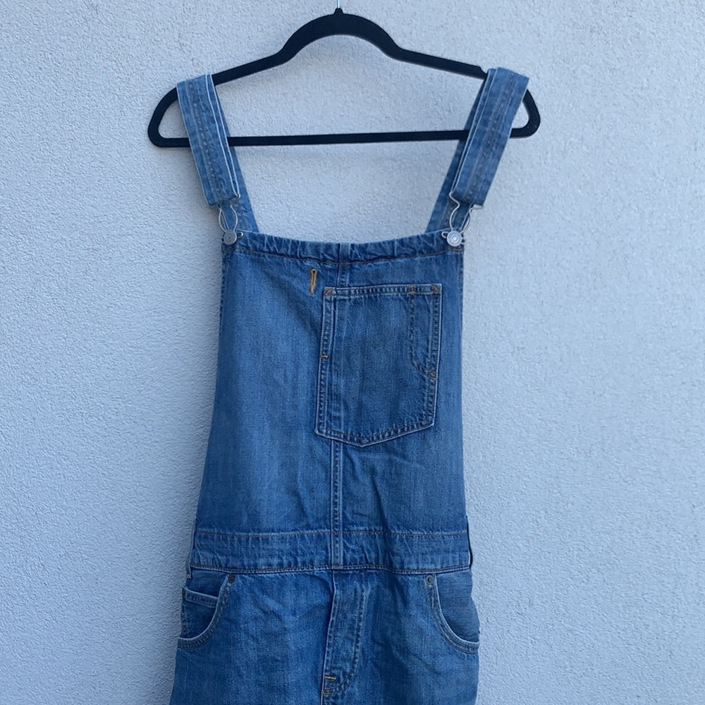 Levi’s Jean Overalls w/ Open Back & Distressed